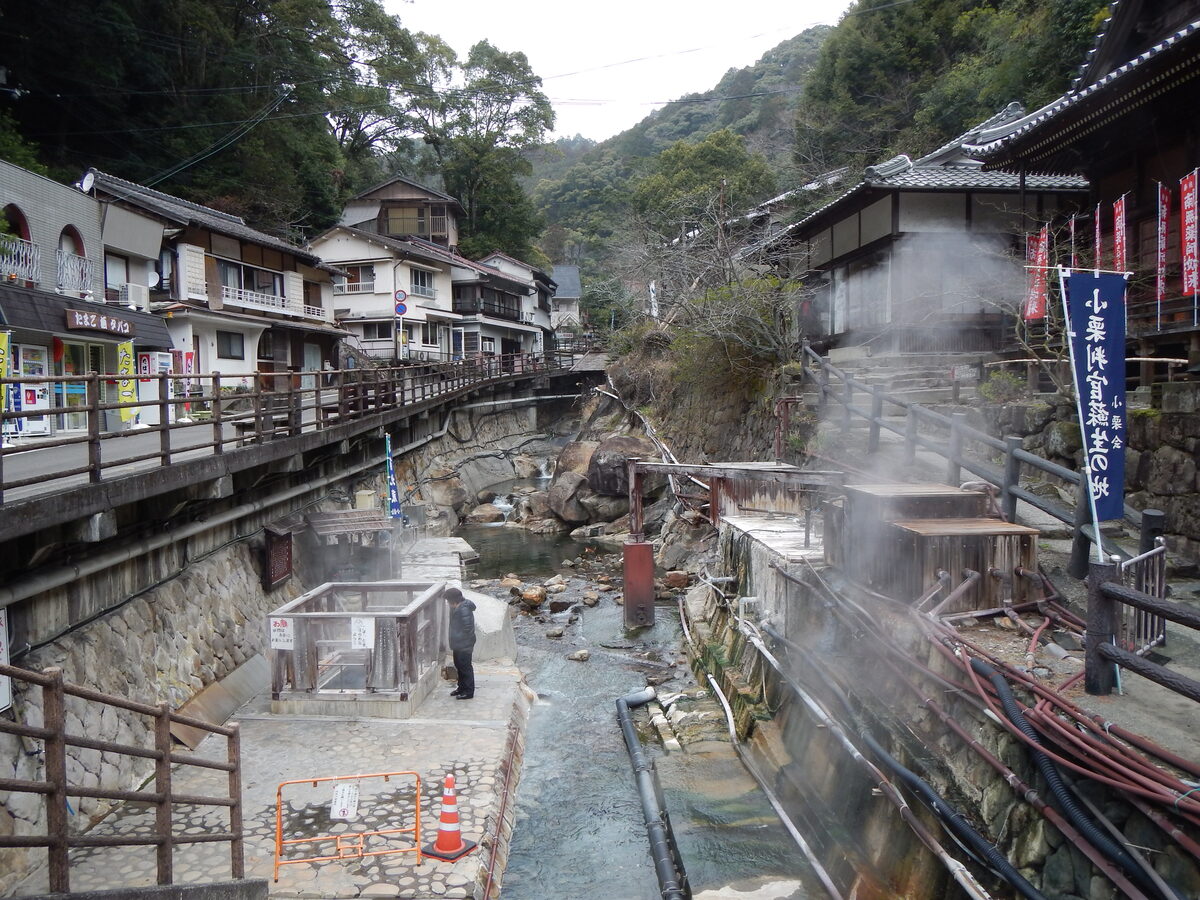 Yunomine Onsen, the UNESCO-listed hot spring village along the Kumano Kodo pilgrimage route.